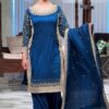 ZB 5056 Blue in Color Natural Crepe Embroidery Work Salwar Suit . Wedding, Party, Festive, Events, Get it for ₹2199. Delivery 4-6 Working Days. Shop now. | Jump Suits, Salwar suit, Casual Suits, Creative suits, Designer Suits, Palazzo Suits, Party Wear Suits, Patiala Suits, Straight Suits