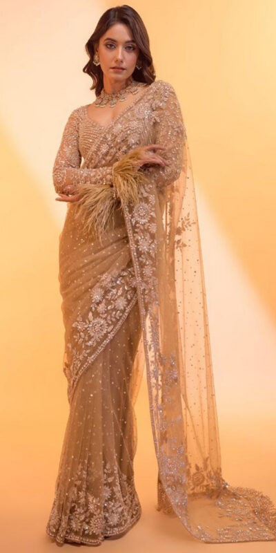 DF 3472 Gold Butterfly Net Saree Sequence with Work & Zari Work. Introductory Price ₹1799. Delivery 4-6 Working Days. Shop now. | Sarees, Bollywood Sarees, Creative Sarees, Designer Sarees, Embroidered Sarees, Ethnic Saree, Modern Digital sarees, Party Wear Sarees