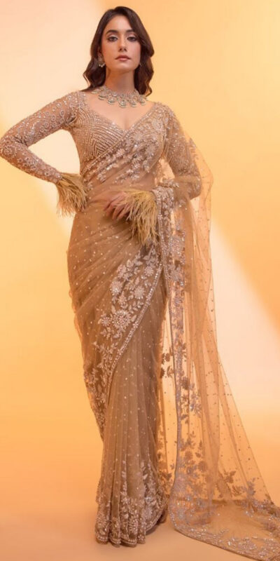 DF 3472 Gold Butterfly Net Saree Sequence with Work & Zari Work. Introductory Price ₹1799. Delivery 4-6 Working Days. Shop now. | Sarees, Bollywood Sarees, Creative Sarees, Designer Sarees, Embroidered Sarees, Ethnic Saree, Modern Digital sarees, Party Wear Sarees