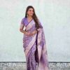 KPR 290 Lavender in Soft Lichi Silk Jacquard Work Designer Work Saree . Exclusive Offer ₹1349. Delivery 4-6 Working Days. Shop now. | Sarees, Bollywood Sarees, Creative Sarees, Designer Sarees, Embroidered Sarees, Ethnic Saree, Modern Digital sarees, Party Wear Sarees