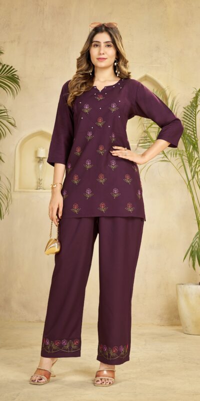DIVA 158 Wine Viscose Rayon Kurti with Embroidery Work & Mirror Work. Wedding, Party, Festive Grab it for ₹1749. Delivery 4-6 Working Days. Shop now. | Kurti, Bollywood Kurti, Creative Kurtis, Designer Kurti, Party Wear Kurti, Selfie Kurti