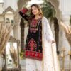 Pretty Black Natural Silk Embroider Work Salwar Suit