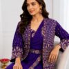 BB 64 Blue Purple Silk Saree with Embroidery Work & Sequins Work. Affordable Price ₹2499. Delivery 4-6 Working Days. Shop now. | Sarees, Bollywood Sarees, Creative Sarees, Designer Sarees, Embroidered Sarees, Ethnic Saree, Modern Digital sarees, Party Wear Sarees