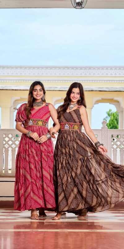 Ram 136 Red Color | Red Faux Georgette Gown with Mirror Work. Get it for ₹1999. Delivery 4-6 Working Days. Online Shop now. | Gowns, Bollywood Gowns, Creative Gowns, Designer Gowns, Embroidered Gowns, Party Wear Gowns
