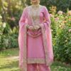 JF 040 Pink Fendy Silk Salwar Suitwith Embroidery Work & Lace Work. Now at just ₹2049. Delivery 4-6 Working Days. Shop now. | Jump Suits, Salwar suit, Casual Suits, Creative suits, Designer Suits, Palazzo Suits, Party Wear Suits, Patiala Suits, Straight Suits