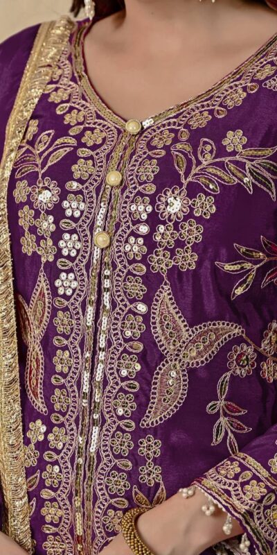 MD 3055 Wine Color Chinon Silk Salwar Suit with Embroidery Work. Online Get it for ₹2149. Delivery 4-6 Working Days. Shop now. | Jump Suits, Salwar suit, Casual Suits, Creative suits, Designer Suits, Palazzo Suits, Party Wear Suits, Patiala Suits, Straight Suits