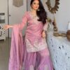 DB 43 Pink Fendy Silk Salwar Suit with Mirror Work & Embroidery Work. Best Price ₹20149. Delivery 4-6 Working Days. Shop now. | Jump Suits, Salwar suit, Casual Suits, Creative suits, Designer Suits, Palazzo Suits, Party Wear Suits, Patiala Suits, Straight Suits