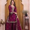 Classic Wine Fendy Silk Sequence Work Salwar Suit