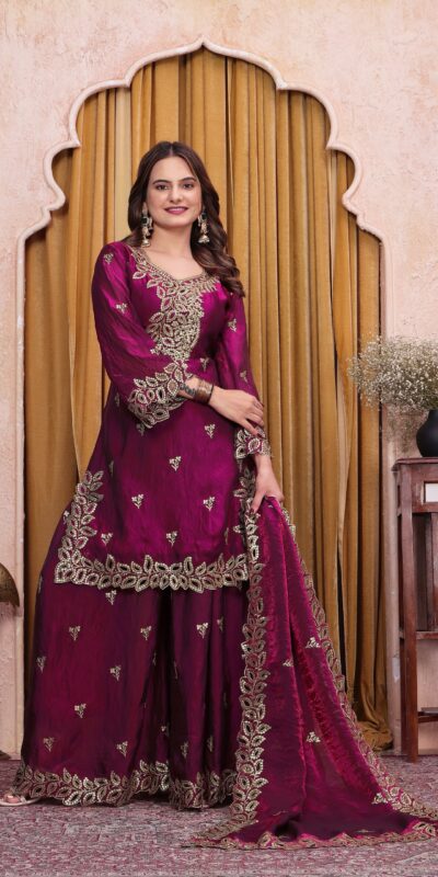 FE  141 Wine Fendy Silk Salwar Suit with Mirror Work & Embroidery Work. Best Price ₹2449. Delivery 4-6 Working Days. Shop now. | Jump Suits, Salwar suit, Casual Suits, Creative suits, Designer Suits, Palazzo Suits, Party Wear Suits, Patiala Suits, Straight Suits