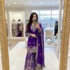 WW 1250 Purple Faux Georgette With 5 mm Sequence Work Salwar Suit Wedding, Party, Festive, Events Etc. Expected Delivery 4-6 Working Days @2399/- | Jump Suits, Salwar suit, Casual Suits, Creative suits, Designer Suits, Palazzo Suits, Party Wear Suits, Patiala Suits, Straight Suits