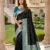 MB 6079 Black Soft Banarasi Silk Saree with Zari Work & Moti Work. Introductory Price ₹1949. Delivery 4-6 Working Days. Shop now. | Sarees, Bollywood Sarees, Creative Sarees, Designer Sarees, Embroidered Sarees, Ethnic Saree, Modern Digital sarees, Party Wear Sarees