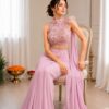 BB 82 Pink | Crep Silk Saree with Sequins Work & Embroidery Work. Special Price ₹1899. Delivery 4-6 Working Days. Shop now. | Sarees, Bollywood Sarees, Creative Sarees, Designer Sarees, Embroidered Sarees, Ethnic Saree, Modern Digital sarees, Party Wear Sarees