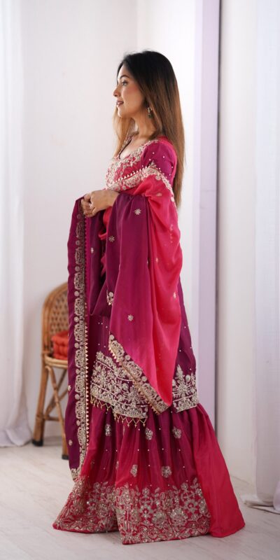 SP 01 Red Color Chinon Silk Designer Work Salwar Suit in Get it for ₹2499. Delivery 4-6 Working Days. Best Online Shop now. | Jump Suits, Salwar suit, Casual Suits, Creative suits, Designer Suits, Palazzo Suits, Party Wear Suits, Patiala Suits, Straight Suits