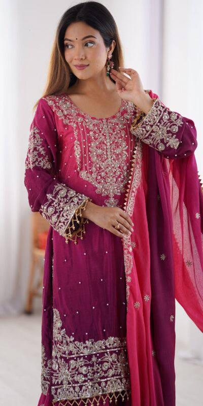 SP 01 Red Color Chinon Silk Designer Work Salwar Suit in Get it for ₹2499. Delivery 4-6 Working Days. Best Online Shop now. | Jump Suits, Salwar suit, Casual Suits, Creative suits, Designer Suits, Palazzo Suits, Party Wear Suits, Patiala Suits, Straight Suits