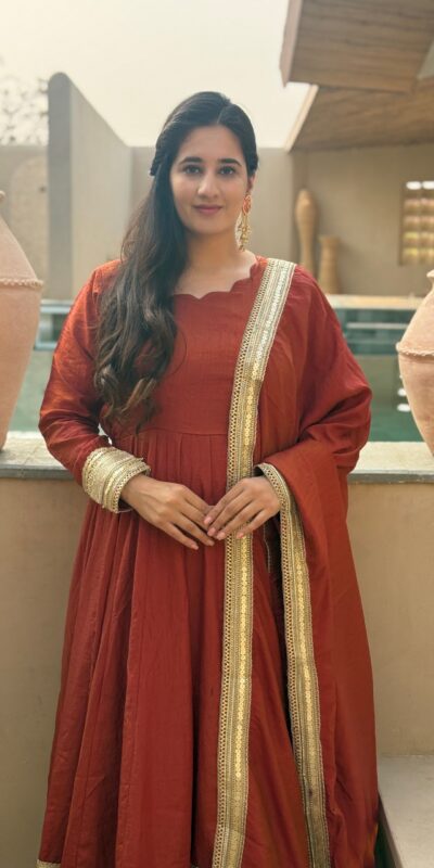 NF 1293 Rust NC Vichitra Salwar Suit with Sequins Work & Embroidery Work. Available at ₹2499 only. Delivery 4-6 Working Days. Shop now. | Anarkali Suits, Bollywood Anarkali, Creative-Anarkali, Designer Anarkali, Embroidered Anarkali, Party Wear Anarkali, Salwar suit