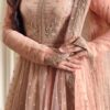 RTC 5991 Peach | Peach Faux Georgette Gown with Sequins Work. Festive Deal ₹2599. Delivery 4-6 Working Days. Online Shop now. | Gowns, Bollywood Gowns, Creative Gowns, Designer Gowns, Embroidered Gowns, Party Wear Gowns