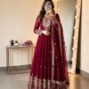 SSR 546 Red in Georgette Embroidery Work & Sequins Work Gown . Get it for ₹2149. Delivery 4-6 Working Days. Online Shop now. | Gowns, Bollywood Gowns, Creative Gowns, Designer Gowns, Embroidered Gowns, Party Wear Gowns