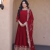 KA 1256 Maroon Faux Blooming Gown Perfect for Wedding, Party, Pongal, Raksha Bandhan, Mehendi –. Introductory Price ₹2549. Delivery 4-6 Working Days | Gowns, Bollywood Gowns, Creative Gowns, Designer Gowns, Embroidered Gowns, Party Wear Gowns