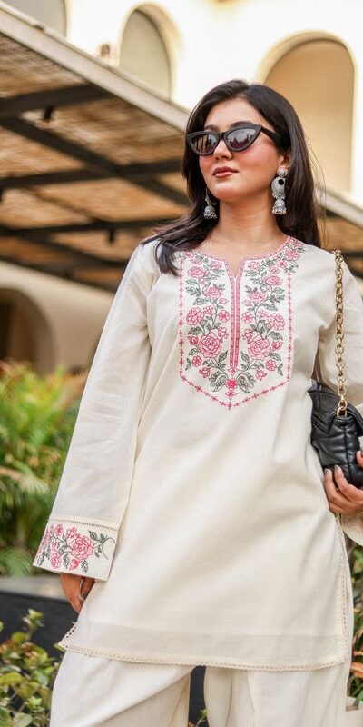 NSR 898 Off White Khadi Cotto Salwar Suit with Embroidery Work & Lace Work. Available at ₹1749 only. Delivery 4-6 Working Days. Shop now. | Jump Suits, Salwar suit, Casual Suits, Creative suits, Designer Suits, Palazzo Suits, Party Wear Suits, Patiala Suits, Straight Suits