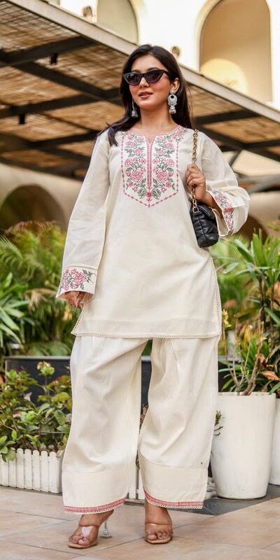 NSR 898 Off White Khadi Cotto Salwar Suit with Embroidery Work & Lace Work. Available at ₹1749 only. Delivery 4-6 Working Days. Shop now. | Jump Suits, Salwar suit, Casual Suits, Creative suits, Designer Suits, Palazzo Suits, Party Wear Suits, Patiala Suits, Straight Suits