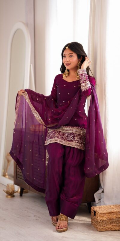 KB 310 Wine in Wine Fendy Silk Embroidery Work & Sequins Work Salwar Suit . Now at just ₹2049. Delivery 4-6 Working Days. Shop now. | Jump Suits, Salwar suit, Casual Suits, Creative suits, Designer Suits, Palazzo Suits, Party Wear Suits, Patiala Suits, Straight Suits