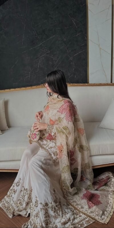 Embroidery Work & Sequins Work Salwar Suit WW 1215 Off White in Off White Cinon Silk. Now at just ₹2149. Delivery 4-6 Working Days. Shop now. | Jump Suits, Salwar suit, Casual Suits, Creative suits, Designer Suits, Palazzo Suits, Party Wear Suits, Patiala Suits, Straight Suits