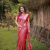 KPR 234 Gajri Soft Lichi Silk Saree with Lace Work & Lace Border. Introductory Price ₹1349. Delivery 4-6 Working Days. Shop now. | Sarees, Bollywood Sarees, Creative Sarees, Designer Sarees, Embroidered Sarees, Ethnic Saree, Modern Digital sarees, Party Wear Sarees