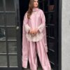 ZSR 3125 Pink Natural Crepp Silk With Embroidery Sequence Work Salwar Suit Perfect for Wedding, Party, Housewarming, Eid, Festival Celebrations | Jump Suits, Tops & Bottoms, Track Suits, Salwar suit, Casual Suits, Creative suits, Designer Suits, Palazzo Suits, Party Wear Suits, Patiala Suits, Straight Suits, Trendy Wear