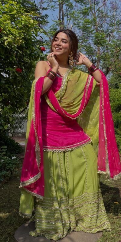 SRK 5344 | SRK 5344 Pretty Pista Fendy Silk Real Mirror Work Lehenga Choli Lehenga Choli Wedding, Party 2449/- Price ,Delivery 4-6 Working Days. Shop now | Lehenga, Bollywood Lehenga, Creative Lehenga, Designer Lehenga, Embroidered Lehenga, Party Wear Lehenga