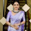 KPR 259 Lavender Soft Lichi Silk Saree with Lace Work & Lace Border. Introductory Price ₹1349. Delivery 4-6 Working Days. Shop now. | Sarees, Bollywood Sarees, Creative Sarees, Designer Sarees, Embroidered Sarees, Ethnic Saree, Modern Digital sarees, Party Wear Sarees