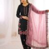 SR 1709 Pink Color Roman Silk Salwar Suit with Embroidery Work. Available at ₹2399 only. Delivery 4-6 Working Days. Shop now. | Jump Suits, Salwar suit, Casual Suits, Creative suits, Designer Suits, Palazzo Suits, Party Wear Suits, Patiala Suits, Straight Suits