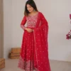 SP 81 Red| Faux Georgette Salwar Suit with Lace Work & Digital Print. Introductory Price ₹2449. Delivery 4-6 Working Days. Shop now. | Anarkali Suits, Bollywood Anarkali, Creative-Anarkali, Designer Anarkali, Embroidered Anarkali, Party Wear Anarkali, Salwar suit