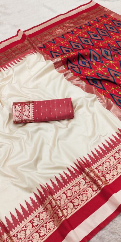 MB 261 White | Purple Soft Crafted Saree with Moti Work & Zari Work. Now at just ₹1999. Delivery 4-6 Working Days. Shop now. | Sarees, Bollywood Sarees, Creative Sarees, Designer Sarees, Embroidered Sarees, Ethnic Saree, Modern Digital sarees, Party Wear Sarees