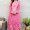 MF 1130 Pink in Colour Poly Cotton Chikenkari Work & Lace Work Kurti . Festive Deal ₹1499. Delivery 4-6 Working Days. Shop now. | Kurti, Bollywood Kurti, Creative Kurtis, Designer Kurti, Party Wear Kurti, Selfie Kurti