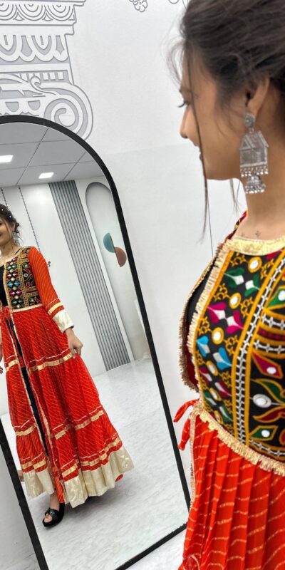 PC N48 Red | Fox Georgette Kurti with Lace Work & Mirror Work. Affordable Price ₹2149. Delivery 4-6 Working Days. Shop now. | Kurti, Bollywood Kurti, Creative Kurtis, Designer Kurti, Party Wear Kurti, Selfie Kurti