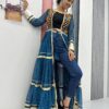 PC N48 Teal | Fox Georgette Kurti with Lace Work & Mirror Work. Affordable Price ₹2149. Delivery 4-6 Working Days. Shop now. | Kurti, Bollywood Kurti, Creative Kurtis, Designer Kurti, Party Wear Kurti, Selfie Kurti