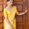 KPR 248 Yellow Soft Lichi Silk Saree with Lace Work & Lace Border. Introductory Price ₹1349. Delivery 4-6 Working Days. Shop now. | Sarees, Bollywood Sarees, Creative Sarees, Designer Sarees, Embroidered Sarees, Ethnic Saree, Modern Digital sarees, Party Wear Sarees