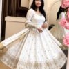 SSR 544 White in Crunchy Silk Embroidery Work & Lace Work Gown . Special Price ₹2399. Delivery 4-6 Working Days. Shop now. | Gowns, Bollywood Gowns, Creative Gowns, Designer Gowns, Embroidered Gowns, Party Wear Gowns