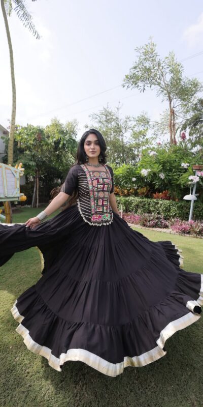 PKA 5078 Black Kora Cotton Lehenga Choli erfect for Wedding, Party, Haldi, Traditional Day, Makar Sankranti – . Special Price ₹2649. Delivery 4-6 Working | Lehenga, Bollywood Lehenga, Creative Lehenga, Designer Lehenga, Embroidered Lehenga, Party Wear Lehenga