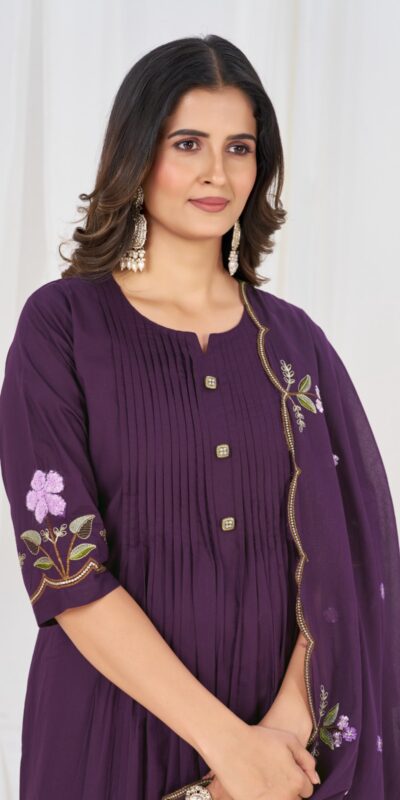 DIVA 159 Wine with Embroidery Work & Cut Work Brown Pure Cotton Salwar Suit . Exclusive Offer ₹2499. Delivery 4-6 Working Days. Shop now. | Jump Suits, Salwar suit, Casual Suits, Creative suits, Designer Suits, Palazzo Suits, Party Wear Suits, Patiala Suits, Straight Suits