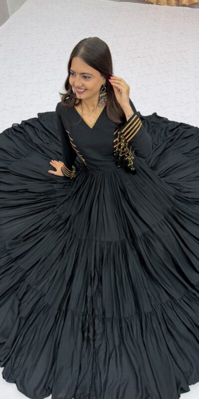PC 590 Black in Color Pure Cotton ace Work Gown . Wedding, Party, Festive, Events Get it for ₹2449. Delivery 4-6 Working Days. Best Online Shop now. | Gowns, Bollywood Gowns, Creative Gowns, Designer Gowns, Embroidered Gowns, Party Wear Gowns