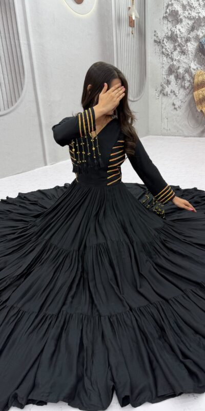 PC 590 Black in Color Pure Cotton ace Work Gown . Wedding, Party, Festive, Events Get it for ₹2449. Delivery 4-6 Working Days. Best Online Shop now. | Gowns, Bollywood Gowns, Creative Gowns, Designer Gowns, Embroidered Gowns, Party Wear Gowns