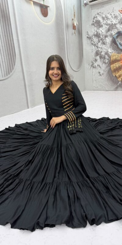PC 590 Black in Color Pure Cotton ace Work Gown . Wedding, Party, Festive, Events Get it for ₹2449. Delivery 4-6 Working Days. Best Online Shop now. | Gowns, Bollywood Gowns, Creative Gowns, Designer Gowns, Embroidered Gowns, Party Wear Gowns