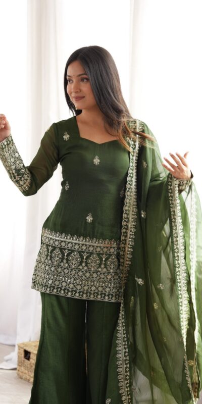 KB 301 Mahendi Crunchy Silk Salwar Suit Perfect for Wedding, Party, Sangeet, Anniversary, Housewarming Introductory Price ₹2049. Delivery 4-6 | Jump Suits, Salwar suit, Casual Suits, Creative suits, Designer Suits, Palazzo Suits, Party Wear Suits, Patiala Suits, Straight Suits