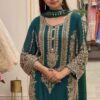 SR 1716 Teal Colour Faux Georgette Salwar Suit with Lace Work. Introductory Price ₹2449. Delivery 4-6 Working Days. Shop now. | Jump Suits, Salwar suit, Casual Suits, Creative suits, Designer Suits, Palazzo Suits, Party Wear Suits, Patiala Suits, Straight Suits