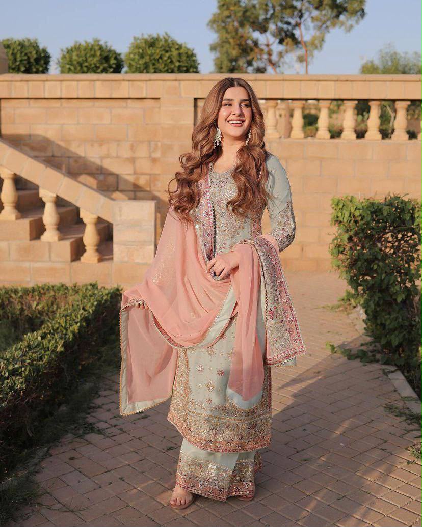 ZD 10099 Blue Fox Georgette Salwar Suit with Sequins Work & Embroidery Work. Get it for ₹2399. Delivery 4-6 Working Days. Shop now. | Jump Suits, Salwar suit, Casual Suits, Creative suits, Designer Suits, Palazzo Suits, Party Wear Suits, Patiala Suits, Straight Suits