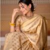 KPR 237 Cream Soft Lichi Silk Cloth Saree Perfect for Wedding, Party, Family Gatherings, Sangeet, Ethnic Day – . Festive Deal ₹1299. Delivery 4-6 Workin | Sarees, Bollywood Sarees, Creative Sarees, Designer Sarees, Embroidered Sarees, Ethnic Saree, Modern Digital sarees, Party Wear Sarees