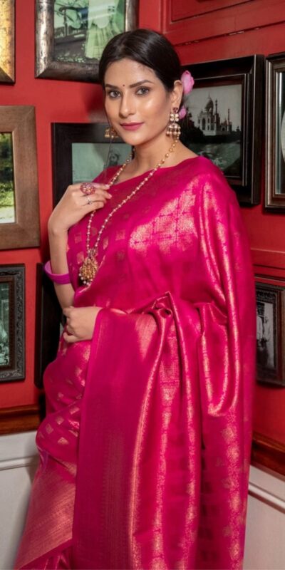 KPR 237 Pink Soft Lichi Silk Cloth Saree Perfect for Wedding, Party, Family Gatherings, Sangeet, Ethnic Day – . Festive Deal ₹1299. Delivery 4-6 Workin | Sarees, Bollywood Sarees, Creative Sarees, Designer Sarees, Embroidered Sarees, Ethnic Saree, Modern Digital sarees, Party Wear Sarees