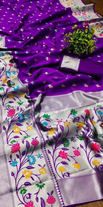 KPR 295 Purple Soft Lichi Silk Cloth Saree Perfect for Wedding, Party, Family Gatherings, Sangeet, Ethnic Day – . Festive Deal ₹1449. Delivery 4-6 Working | Sarees, Bollywood Sarees, Creative Sarees, Designer Sarees, Embroidered Sarees, Ethnic Saree, Modern Digital sarees, Party Wear Sarees