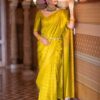 KPR 237 Yellow Soft Lichi Silk Cloth Saree Perfect for Wedding, Party, Family Gatherings, Sangeet, Ethnic Day – . Festive Deal ₹1299. Delivery 4-6 Workin | Sarees, Bollywood Sarees, Creative Sarees, Designer Sarees, Embroidered Sarees, Ethnic Saree, Modern Digital sarees, Party Wear Sarees